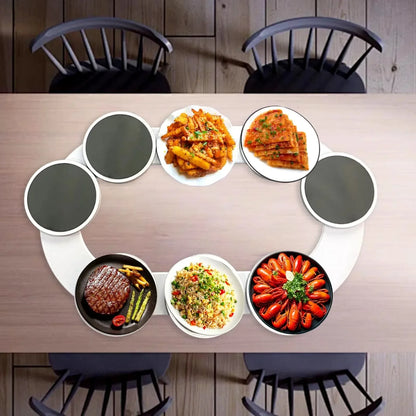 Table à manger de cuisine, plateau tournant de comptoir de cuisine, Rotation à 360 degrés, polyvalente, résistante à la chaleur pour Table rectangulaire