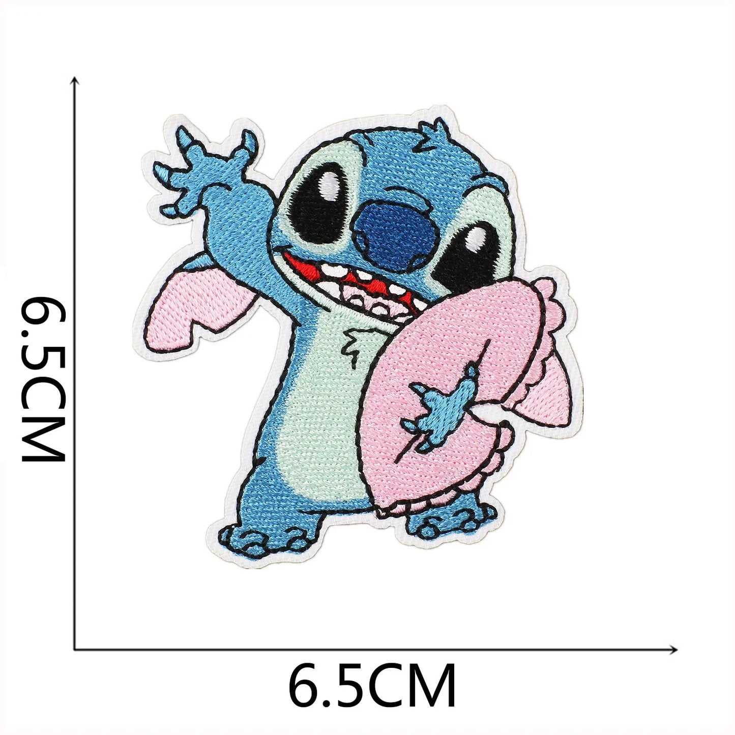 Cartoon Cute Anime Stitch Iron on Patches for Clothing T-shirt Bag Shose Stitch Patch Garment Stickers Embroidery Cloth Sticker