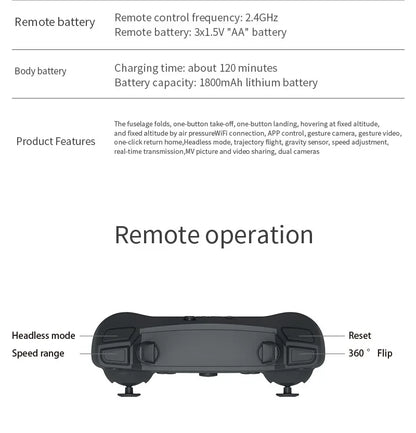 Drone FPV WiFi E88 Pro 2025 – Caméra simple/double 4K/1080P, HD grand angle, maintien d'altitude, jouet d'hélicoptère RC quadrirotor pliable
