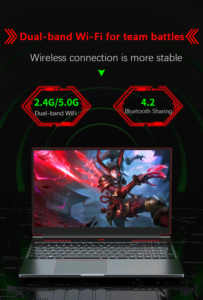 YSJMNPC Gaming Laptop Computer Intel Core i9-13900H NVIDIA RTX 4050 6G 16 Inch IPS 2*DDR5 MAX 64GB 2*M.2 PCIE SSD WIFI