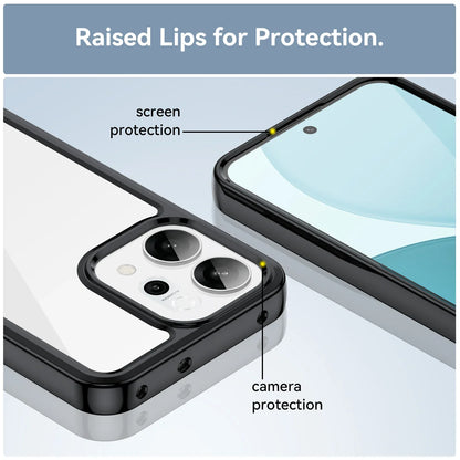 For OPPO Reno14 F Case Reno 14 F Cover Fundas Coque Hard Translucent Soft Frame Shockproof Clear Back Case OPPO Reno 14F