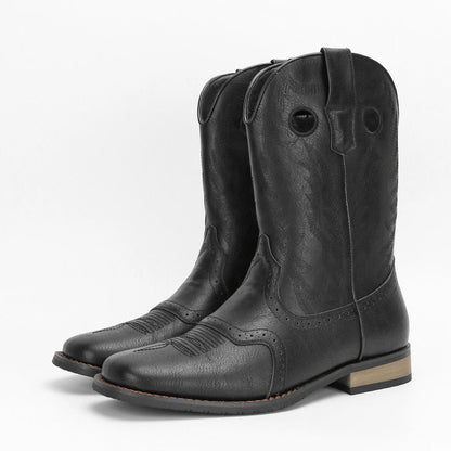 Men's Western Fashion Retro Embroidered Boots