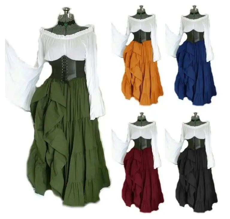 Masquerade Victorian Gothic Queen Evening Dress Medieval Renaissance Elf Princess Lolita Party Women Dance Retro Cosplay Costume