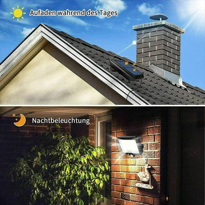 Applique solaire à capteur fendu 1/2/3 pièces 3 modes étanche à détection de mouvement pour jardin lampadaires lampe solaire 160/120/100COB