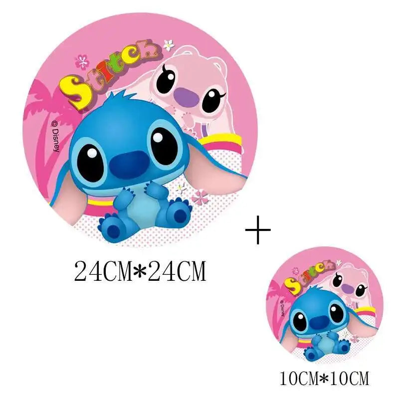 Cute Stitch MINISO Lilo & Stitch Heat Transfer Stickers Iron-on Transfers For Clothing Thermoadhesive Adhesive Patches Kawaii