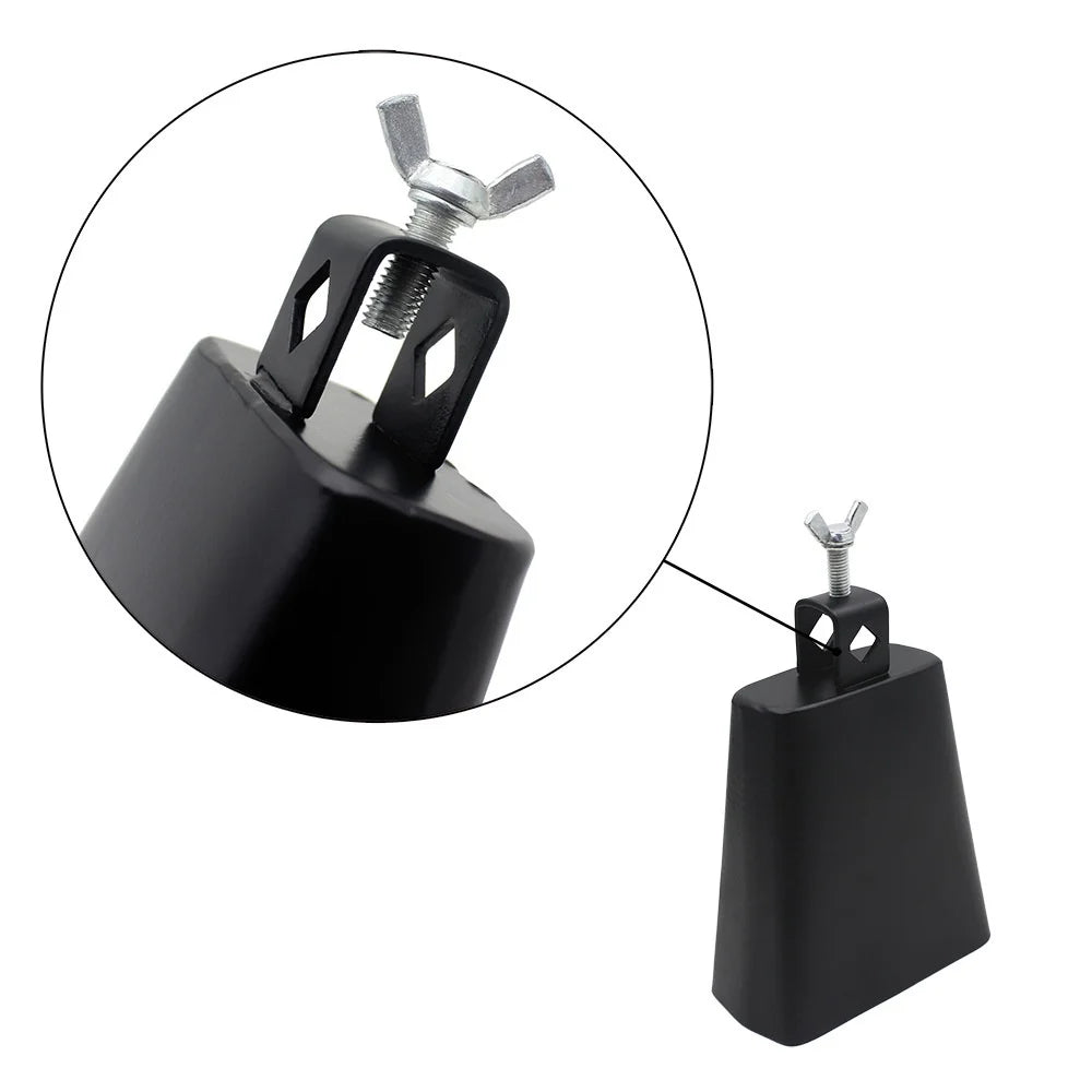 Cloche de vache de 4/5/6/7/8 pouces avec maillets en bois, cloche de Jazz en métal et acier, cloches de bétail, pièces et accessoires d'instruments de Percussion