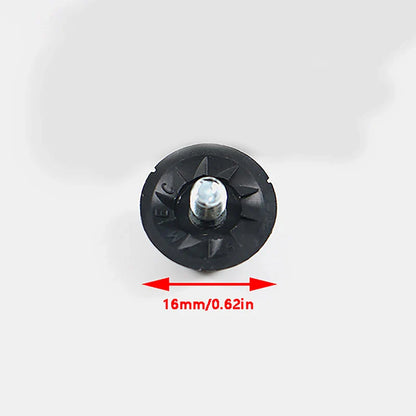 Pointes de remplacement pour chaussures de football noires, goujons durables pour chaussures de football, filetées M5, 13mm, 16mm, 1 pièce par ensemble