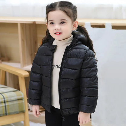 Enfants Garçons Bébé Vestes Légères à Capuche en Duvet Vêtements d'Extérieur Chauds Automne Enfants Filles Manteaux Imprimé Dinosaure Dessin Animé Vêtements Décontractés