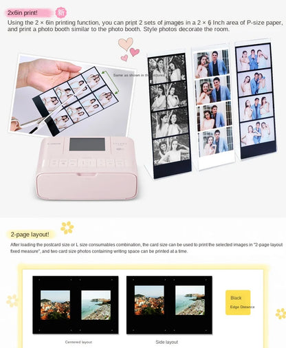 Photo Printer Wireless Connection To Print CP1300 Small Photo Printer Can Print Stickers