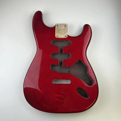 Corps de guitare électrique Alder ST - Finition polyester brillant vert métallisé |   Pièce de rechange pour Stratocaster |   Buildi de guitare bricolage