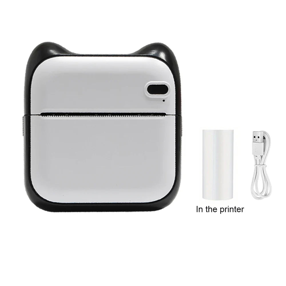 Mini Printer, Portable Thermal Printer Efficiently and Quickly, Inkless Pocket Photo Printer for Study Notes, Pictures, DIY