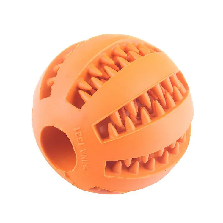 Balle de jouet pour chien, boule de jouet non toxique résistante aux morsures pour chiens de compagnie, chiot chat, mangeoire de friandises pour animaux de compagnie, boule de nettoyage des dents à mâcher