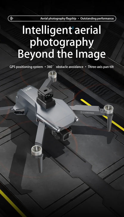 Drone professionnel L600-1 Pro MAX 4K avec caméra HD, GPS à cardan 3 axes, 360 °   Jouets pour évitement d'obstacles 5G WIFI RC Quadcopter