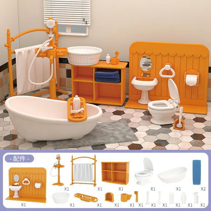 Mini-supermarché, jeux de shopping, accessoires de maison de poupée, jouets éducatifs pour enfants, jouets d'interaction familiale