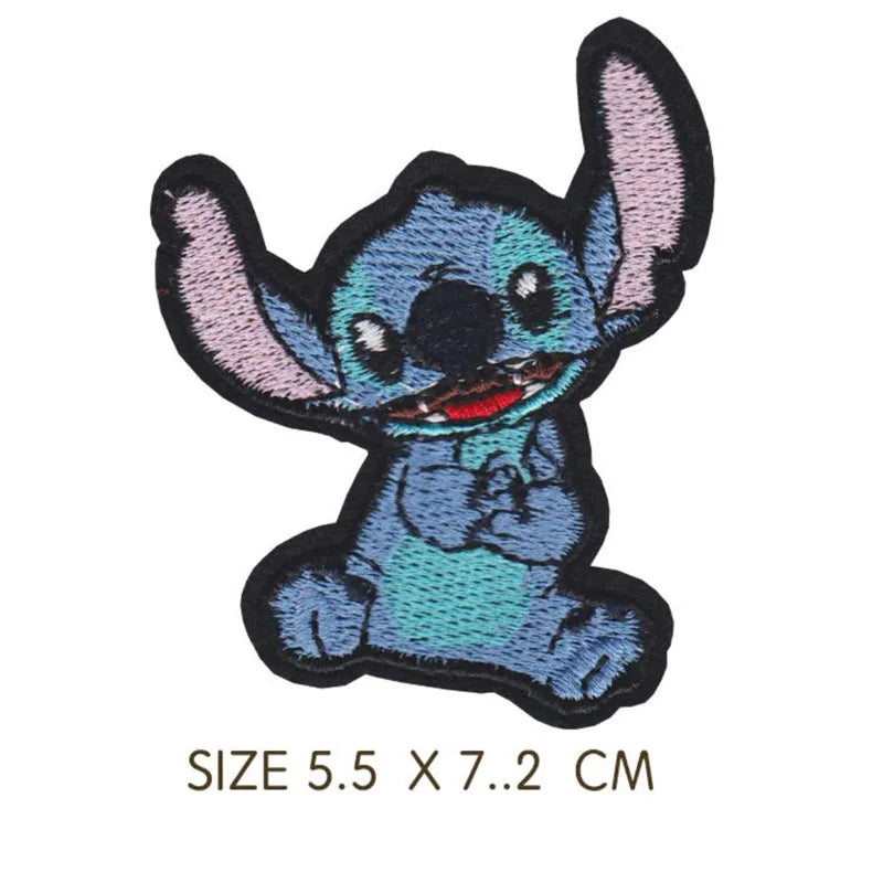 Stitchou Iron On Embroidered Clothes Patches For Girl boy kid  Clothing kawaiii Stickers Garment embroidery Wholesale