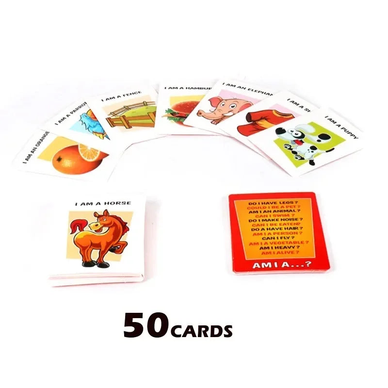 Jeu de société de devinettes d'image pour enfants, jeu pour enfants, jeux interactifs Parent-enfant pour la famille, jeux de fête
