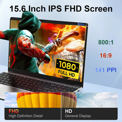 Ninkear N15 Air Laptop 15,6" IPS 1080P IPS Intel N95 3.4Ghz 12GB RAM 512GB SSD General Use Productivity Windows 11 pro Notebook