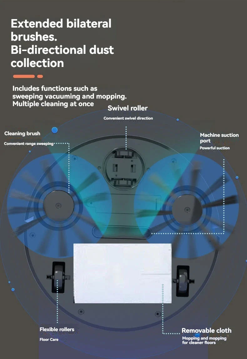 Mini smart sweeping robot 3-in-1, lazy cleaning machine, professional home cleaning equipment