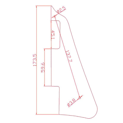 KAISH USA Spec noir 3 plis LP guitare Pickguard plaque à gratter convient pour Gibson Les Paul