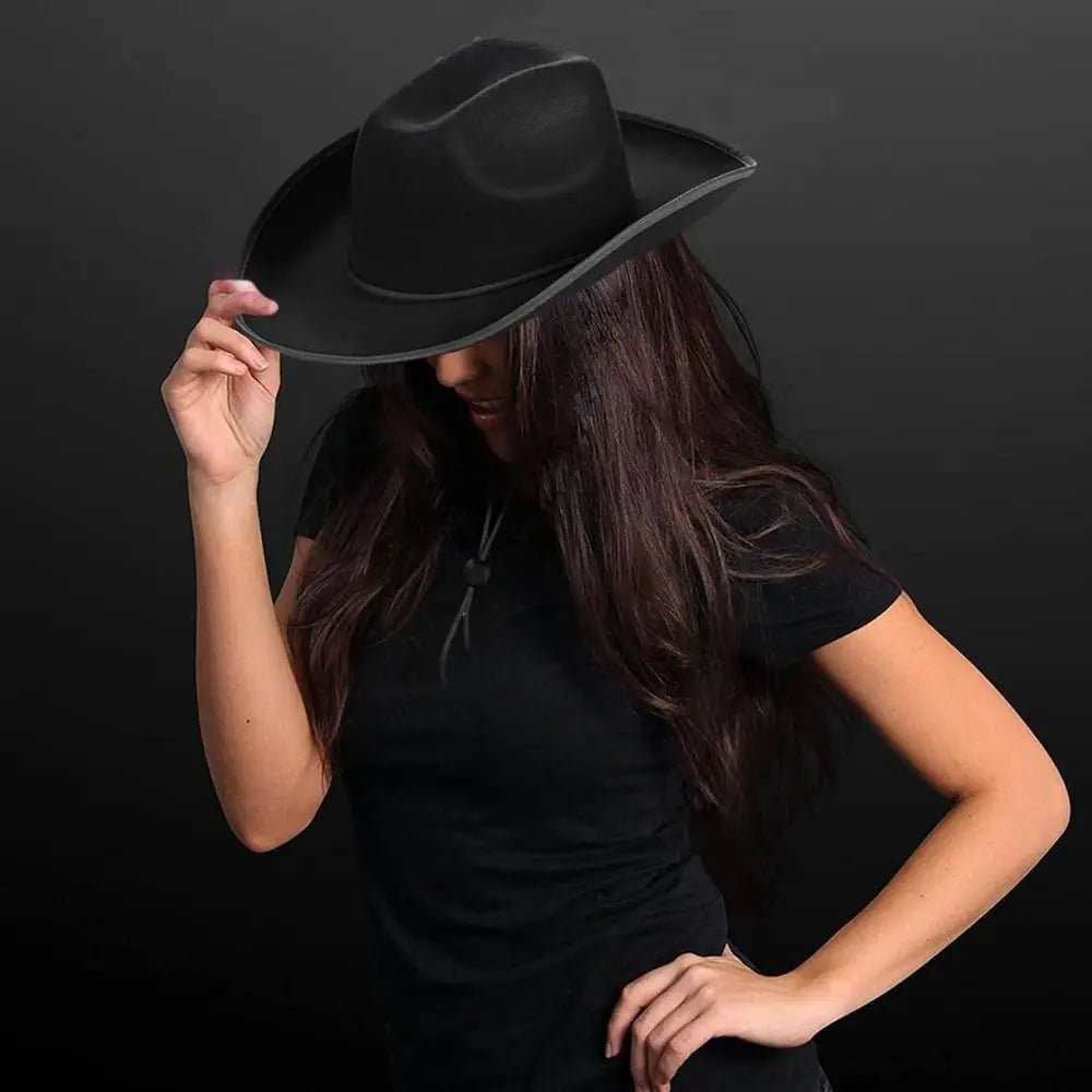 Mode Cowboy accessoire Cowboy chapeau Costume fête Cosplay Cowgirl chapeau Performance Bachelorette fête chapeau femmes