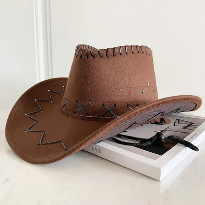 Chapeau de Cowboy Simple pour adultes, casquette de Cowgirl occidentale, accessoires de Costumes d'anniversaire d'halloween, décorations de vacances, cadeaux