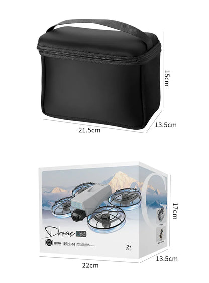 Drones 4k professionnel 10km flux optique sans brosse pliant double miroir photographie aérienne professionnelle avec drone à cardan servo