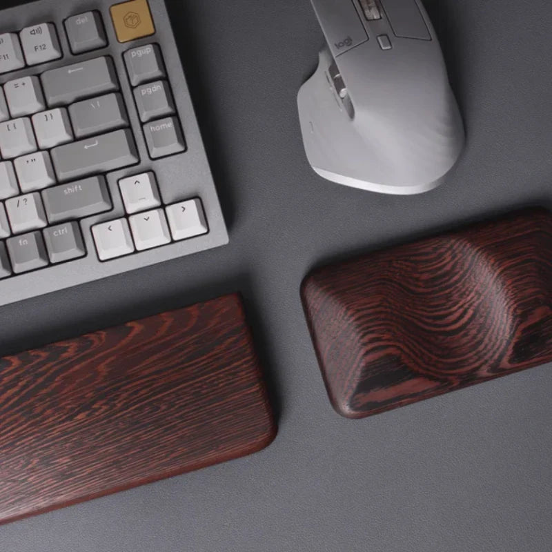 Wenge Wood Palm Rest Custom for Ergonomics Mechnical Keyboard Game Office Accessories Wrist Rest Pure Soild Wood Palm Stree Gift