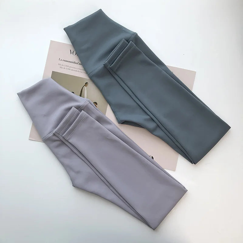 Women's Outdoor Leggings with Smile, Thermal Pants, Warm Fleece Lined Outfit, High Waist, Push Up, Running Leggings, Female Training Clothes, Winter