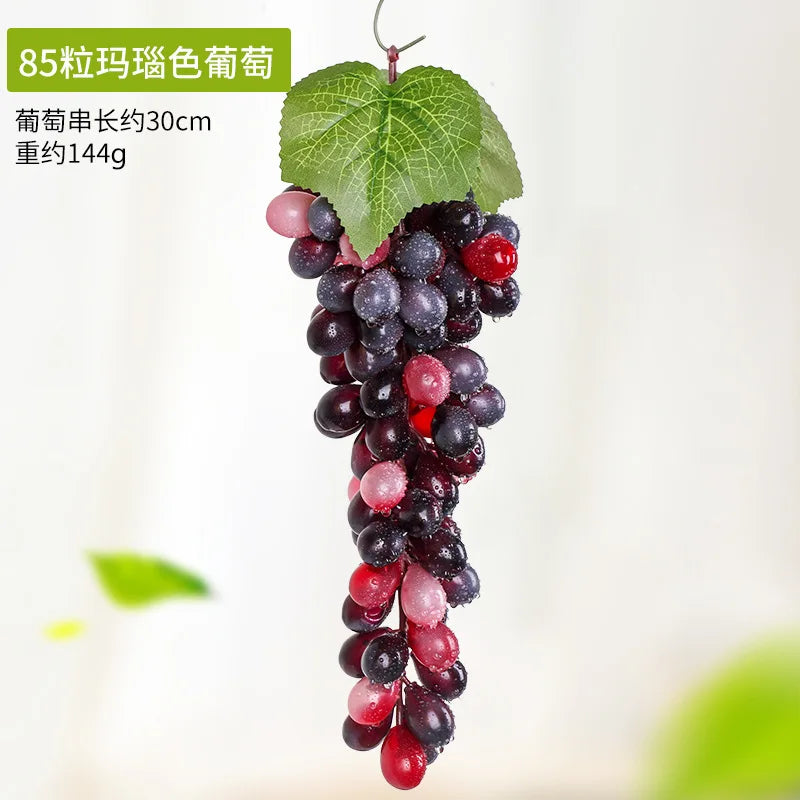 5PCS 12/18/24/36/60/85/100 Heads Artificial Grapes Christmas Halloween Wedding Party Home Garden Hanging Decoration Fake Fruits