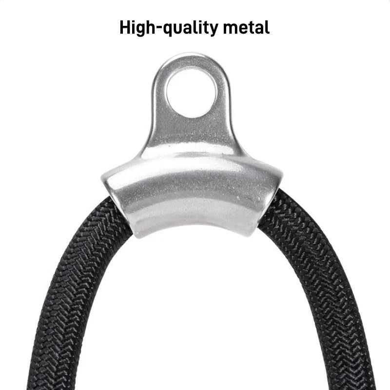 Corde de triceps avec poignées ergonomiques, corde de traction pour triceps de gymnastique pour machine à câble, système de poulie, fixation de câble de corde de triceps