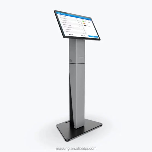 Meilleure vente MASUNG MS-S11 système de commande de kiosque en libre-Service tout en un support de sol POS kiosques de commande alimentaire paiement en libre-service