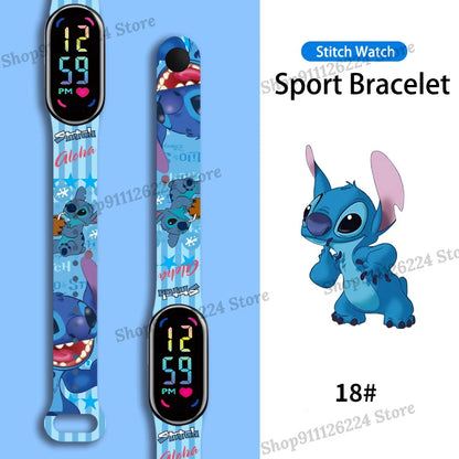 Montres Stitch pour enfants, filles, étanche, sport, écran tactile, pour femmes, horloge numérique étanche, bracelet, cadeaux exquis