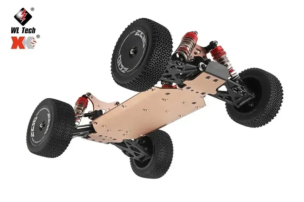 WLtoys 124016 124017 V8 75 km/h Voiture télécommandée électrique 4x4 sans balais haute vitesse tout-terrain Drift pour adultes