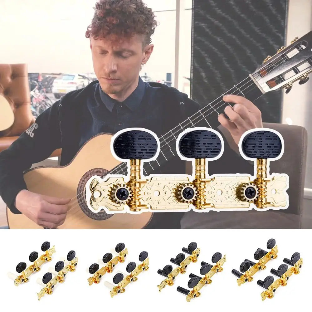 L R JEString Tuning Pegs, Stainless Steel Replacement Parts, Electroplating Accessories, Classic JETuning Key