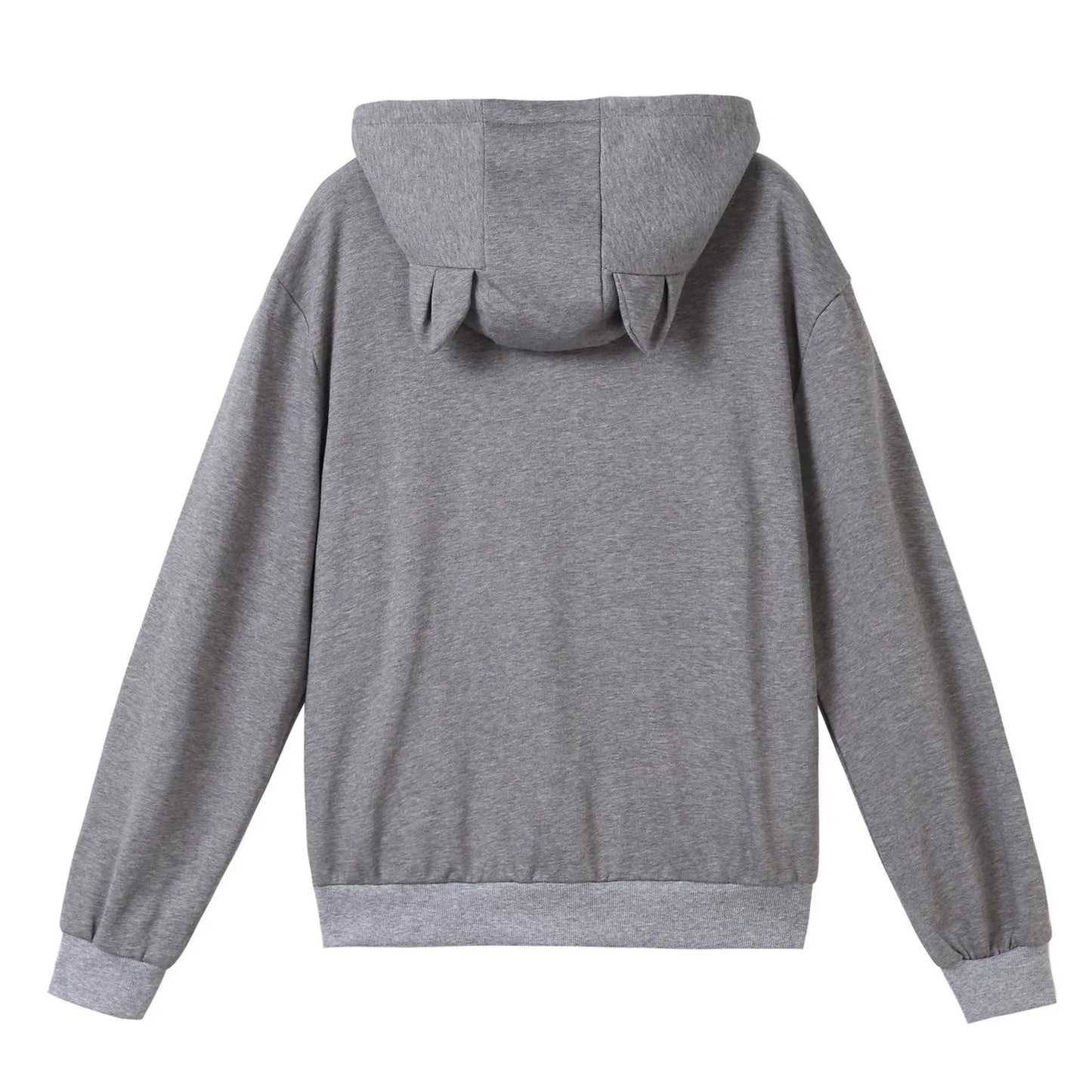 Hoodies For Teen Girls Women'S Solid Sport Casual Funny Cat Ear Zipper Mesh Large Pocket Hoodie 2000s Clothes Y2k