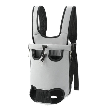 Sac à dos pour animaux de compagnie pour petits chiens et chats, sac de transport pour les voyages en plein air, bretelles réglables mains libres, matériau en denim, porte-animaux