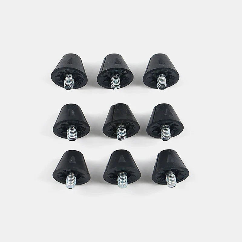 Pointes de remplacement pour chaussures de football noires, goujons durables pour chaussures de football, filetées M5, 13mm, 16mm, 1 pièce par ensemble