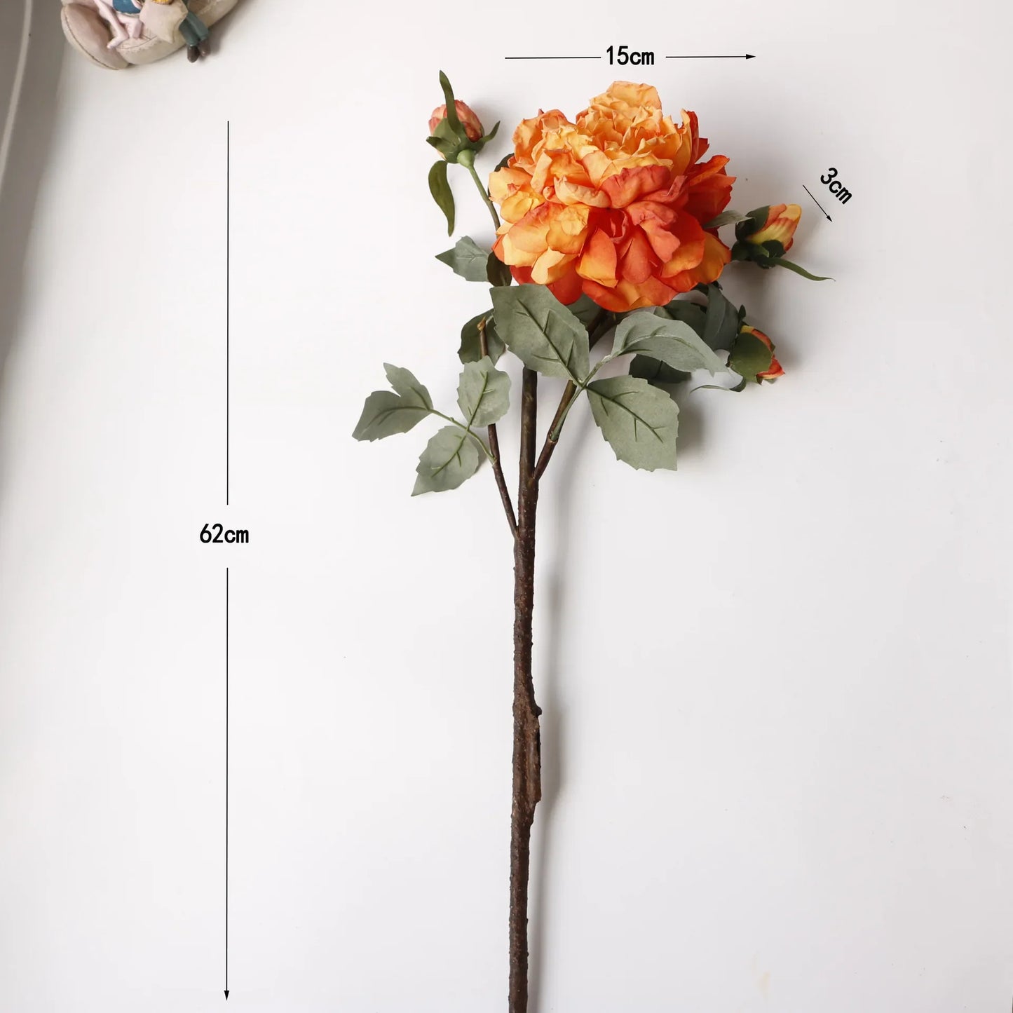 Grand Bouquet de pivoines blanches haut de gamme, fleurs artificielles pour décoration de mariage, de maison, fausses fleurs pour le nouvel an, décorations d'automne