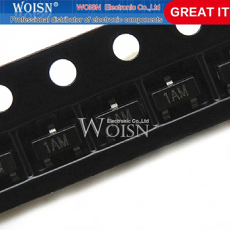 50 pcs/lot MMBT3904LT1G 1AM MMBT3904 2N3904 3904 SOT23-3 En Stock