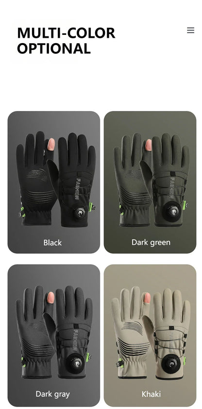 GTUBIKE nouveaux gants de ski chauds d'hiver unisexe coupe-vent résistant au froid gants pour écran tactile pour les Sports de plein air course randonnée cyclisme