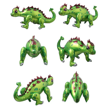 3D Self standing Dinosaur Tyrannosaurus Animal Balloons for Birthday Party Baby Shower Decoration Kit Inflatable Party Supplies