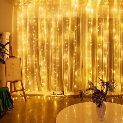 3/4/6m rideau LED chaîne lumières guirlande USB feston télécommande fée guirlande lumières décoration de noël pour chambre maison
