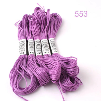 433---581--10 pcs cross-Stitchou  Embroidery Thread Floss Sewing Skeins Craft DIY Bracelet braided