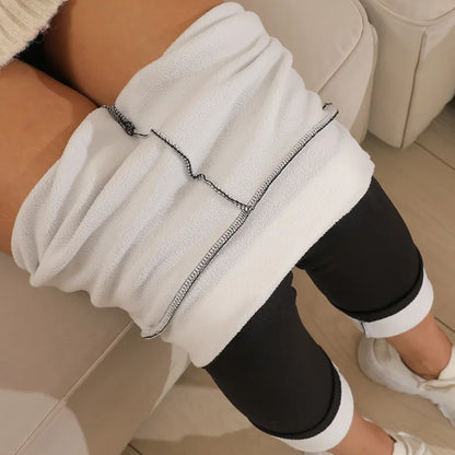High-waisted lamb cashmere velvet-feel leggings, long pants, warm pants, plush, ultra-thick, winter