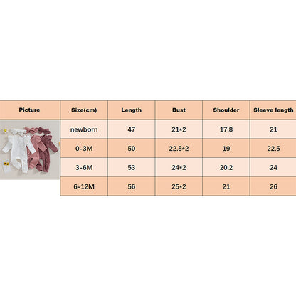 FOCUSNORM 0-12M Autumn Infant Baby Girls Boys Jumpsuit 2pcs Solid Color Round Neck Ruffles Long Flying Sleeve Zipper Jumpsuits