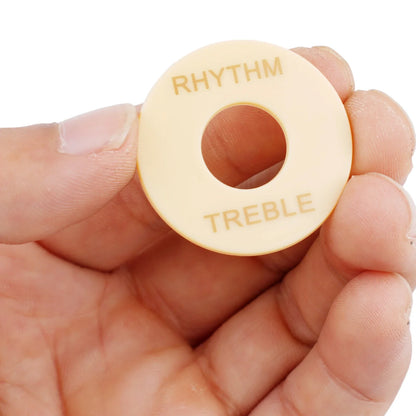 Anneau de commutation de sélection de rythme/treble, pour guitare Gibson Les Paul, interrupteur à trois vitesses, plaque de protection, anneau de sélection de couleurs