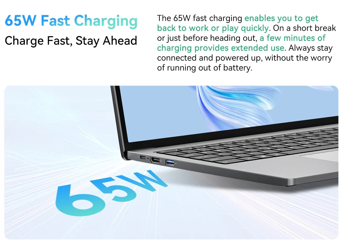 Blackview AceBook 12 Ordinateur portable Win 11 16'' FHD IPS, Notebook Intel I5-1030NG7, 16 Go RAM 512 Go SSD, Bouton d'alimentation 2-en-1 avec empreinte digitale