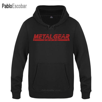 2024 ne top business fashion Versatile Trendy MGS Metal Gear Solid Letter Hoodies Men Men's Pullover Fleece Hooded Sweatshirts
