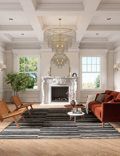 Sahara Black & Natural Rug