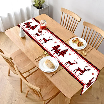 Chemin de Table de Noël, Décoration pour la Maison, Couverture de Nappe, Ornement, Cadeaux, ixdu Nouvel An, 2023